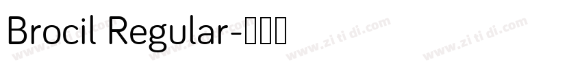 Brocil Regular字体转换